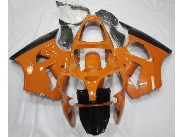 2000-2002 Gloss Orange & Black ZX6R Fairings 2000-2002 Gloss Orange & Black ZX6R Fairings