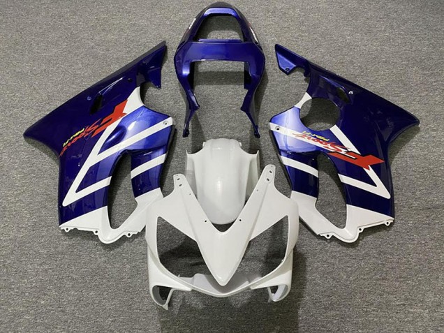 2001-2003 Deep Blue and White CBR600 F4i Fairings 2001-2003 Deep Blue and White CBR600 F4i Fairings