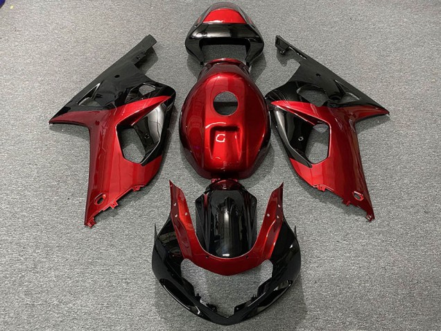 2001-2003 Gloss Red and Black GSXR 600-750 Fairings 2001-2003 Gloss Red and Black GSXR 600-750 Fairings