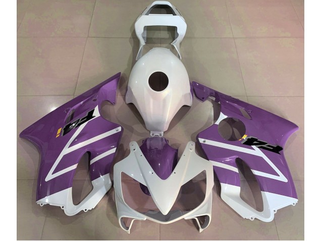 2001-2003 Gloss White and Purple CBR600 F4i Fairings 2001-2003 Gloss White and Purple CBR600 F4i Fairings