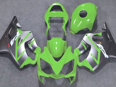 2001-2003 Green and Matte Silver CBR600 F4i Fairings