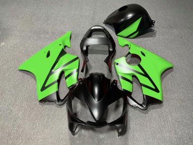 2001-2003 Matte Black and Green CBR600 F4i Fairings