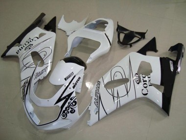 2001-2003 White Corona GSXR 600-750 Fairings