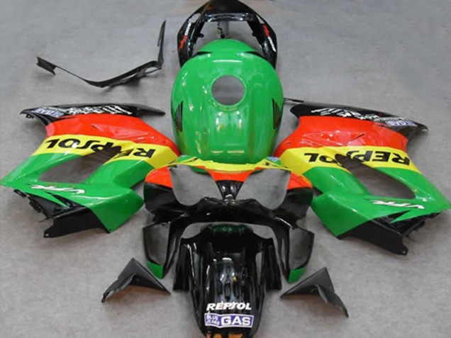 2002-2012 Green Repsol VFR800 Fairings 2002-2012 Green Repsol VFR800 Fairings
