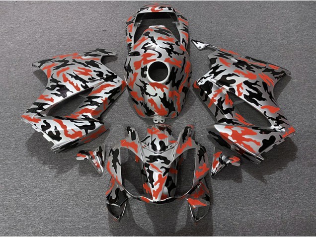 2002-2012 Red Camo VFR800 Fairings