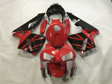2003-2004 Gloss Red / Black CBR600RR Fairings