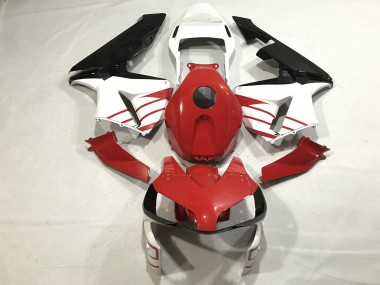 2003-2004 Gloss Red / Matte White CBR600RR Fairings