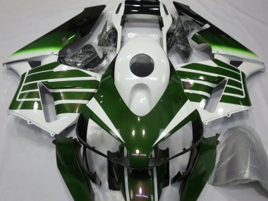 2003-2004 Gloss White & Green Fade CBR600RR Fairings