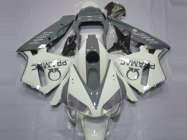 2003-2004 Gloss White and Grey PRAMAC CBR600RR Fairings