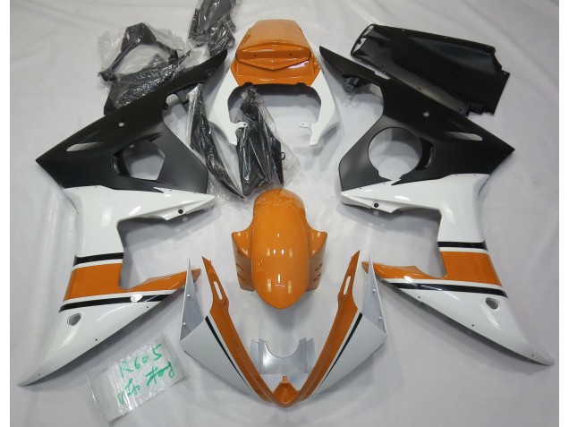 2003-2004 Gloss White and Orange R6 Fairings 2003-2004 Gloss White and Orange R6 Fairings