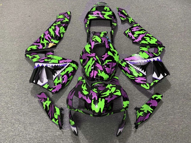 2003-2004 Green and Pink Camo CBR600RR Fairings 2003-2004 Green and Pink Camo CBR600RR Fairings