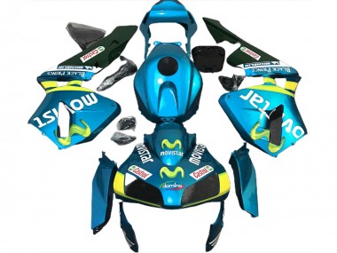 2003-2004 Light Blue Movistar CBR600RR Fairings