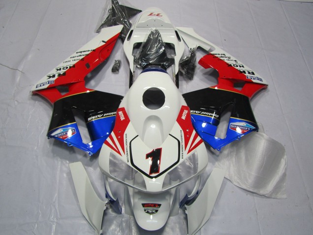 2003-2004 Red White Black and Blue CBR600RR Fairings 2003-2004 Red White Black and Blue CBR600RR Fairings