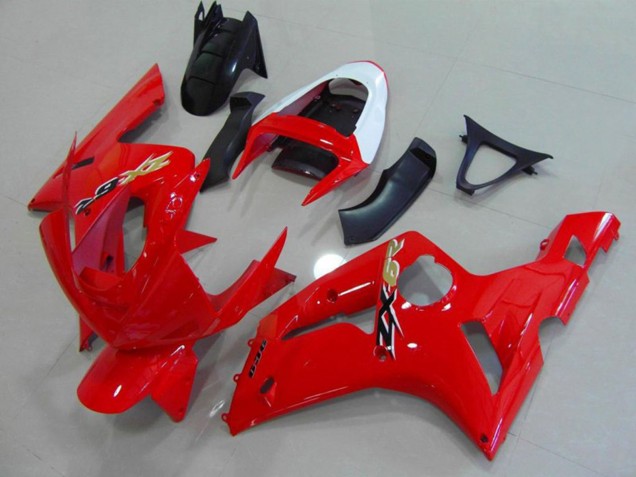 2003-2004 Red and White ZX6R Fairings 2003-2004 Red and White ZX6R Fairings