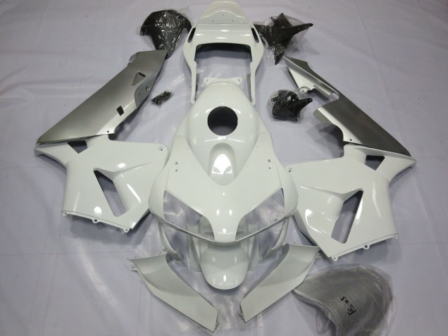 2003-2004 Silver and White CBR600RR Fairings