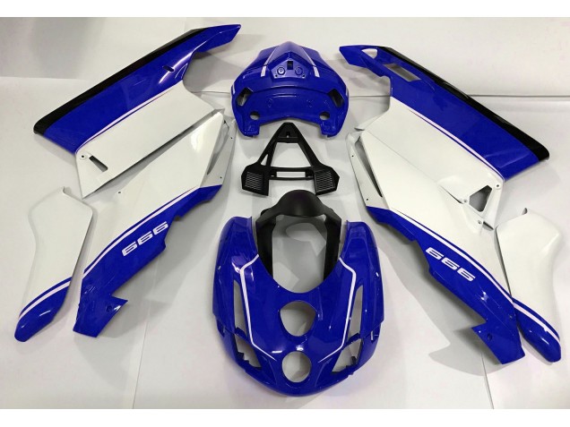 2003-2004 White Blue and Black Ducati 749 999 Fairings 2003-2004 White Blue and Black Ducati 749 999 Fairings