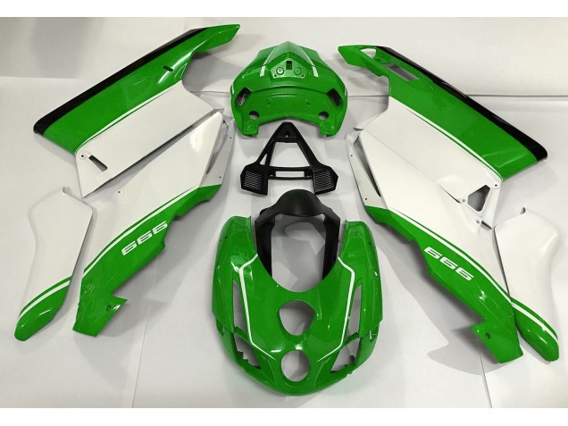 2003-2004 White Green and Black Ducati 749 999 Fairings