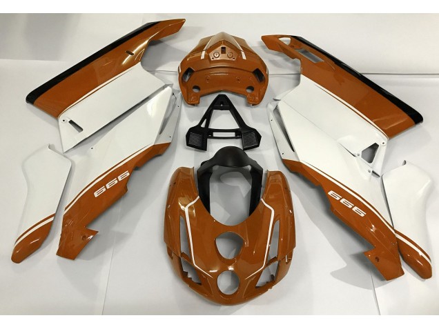 2003-2004 White Orange and Black Ducati 749 999 Fairings 2003-2004 White Orange and Black Ducati 749 999 Fairings