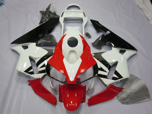 2003-2004 White Red and Black CBR600RR Fairings