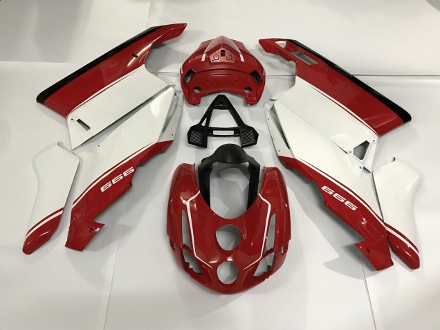 2003-2004 White Red and Black Ducati 749 999 Fairings 2003-2004 White Red and Black Ducati 749 999 Fairings