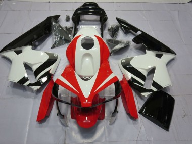 2003-2004 White Red and Black OEM CBR600RR Fairings