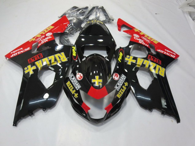2004-2005 Black Rizla GSXR 600-750 Fairings 2004-2005 Black Rizla GSXR 600-750 Fairings