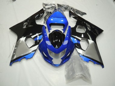 2004-2005 Blue Black and Silver GSXR 600-750 Fairings
