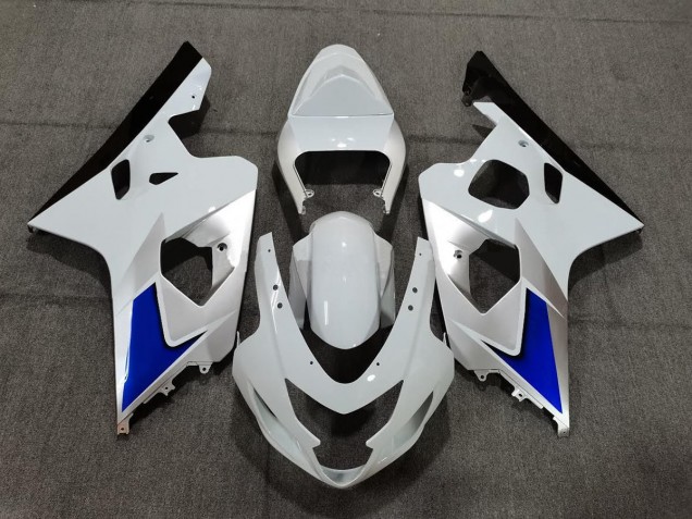 2004-2005 Blue White and Silver Style GSXR 600-750 Fairings 2004-2005 Blue White and Silver Style GSXR 600-750 Fairings