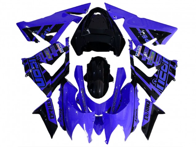 2004-2005 Blue and Black & Logos ZX10R Fairings 2004-2005 Blue and Black & Logos ZX10R Fairings