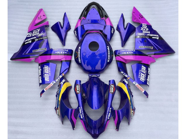 2004-2005 Blue and Pink Trickstar ZX10R Fairings 2004-2005 Blue and Pink Trickstar ZX10R Fairings