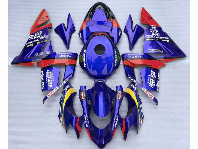 2004-2005 Blue and Red Trickstar ZX10R Fairings 2004-2005 Blue and Red Trickstar ZX10R Fairings