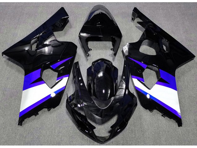 2004-2005 Gloss Black & Blue GSXR 600-750 Fairings 2004-2005 Gloss Black & Blue GSXR 600-750 Fairings