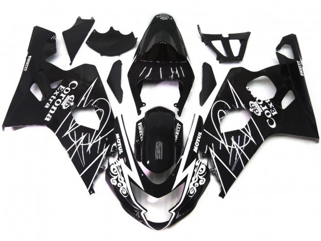 2004-2005 Gloss Black Corona Style GSXR 600-750 Fairings 2004-2005 Gloss Black Corona Style GSXR 600-750 Fairings