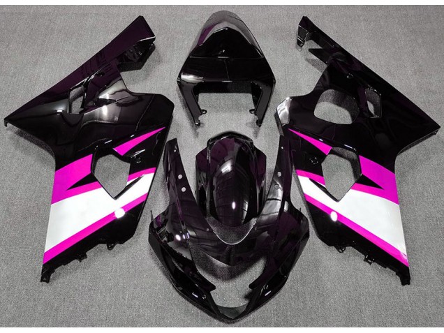 2004-2005 Gloss Black & Pink GSXR 600-750 Fairings
