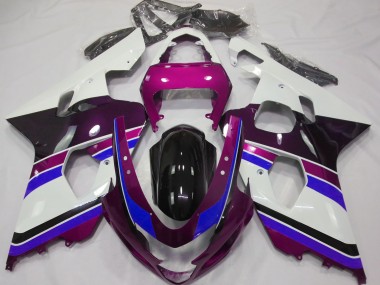2004-2005 Gloss Pink and Blue GSXR 600-750 Fairings