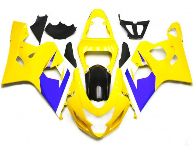 2004-2005 Gloss Yellow and Vibrant Blue Custom GSXR 600-750 Fairings 2004-2005 Gloss Yellow and Vibrant Blue Custom GSXR 600-750 Fairings
