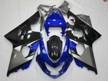 2004-2005 Grey Blue and Black GSXR 600-750 Fairings