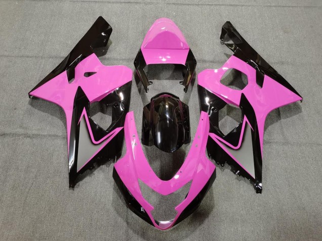 2004-2005 Light Pink and Black GSXR 600-750 Fairings