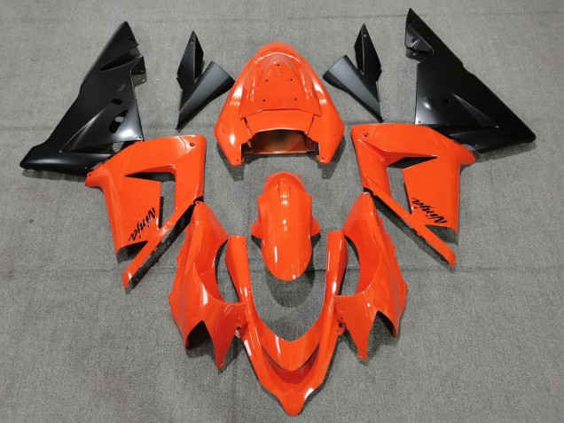 2004-2005 Orange Black ZX10R Fairings 2004-2005 Orange Black ZX10R Fairings