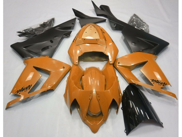 2004-2005 Pearl Orange & Black ZX10R Fairings