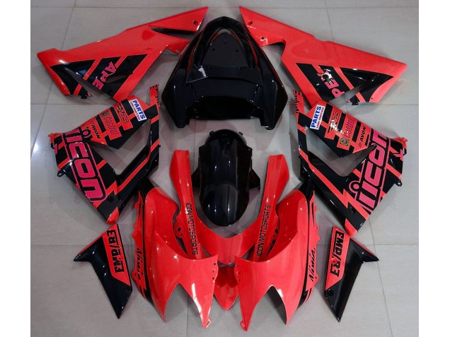 2004-2005 Red and Black & Logos ZX10R Fairings 2004-2005 Red and Black & Logos ZX10R Fairings