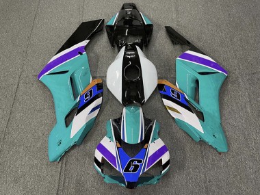 2004-2005 Teal 6 CBR1000RR Fairings