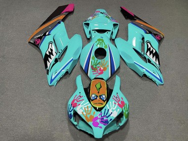 2004-2005 Teal Shark CBR1000RR Fairings