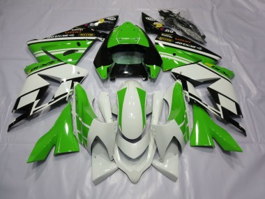 2004-2005 White Green ZX10R Fairings