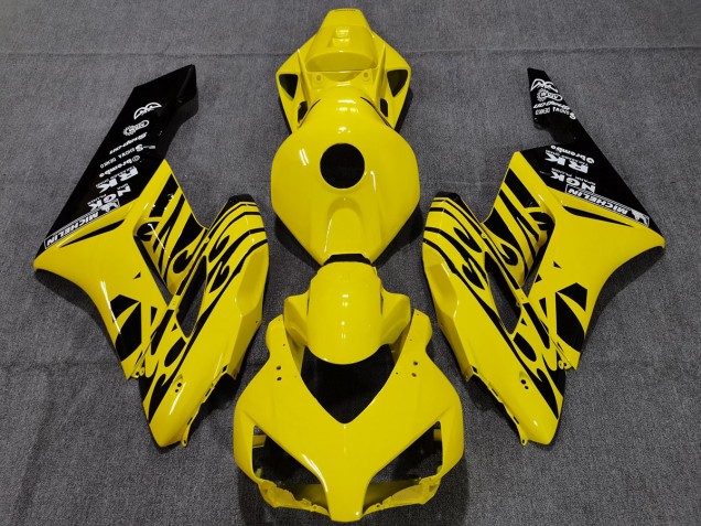 2004-2005 Yellow Black Flame CBR1000RR Fairings