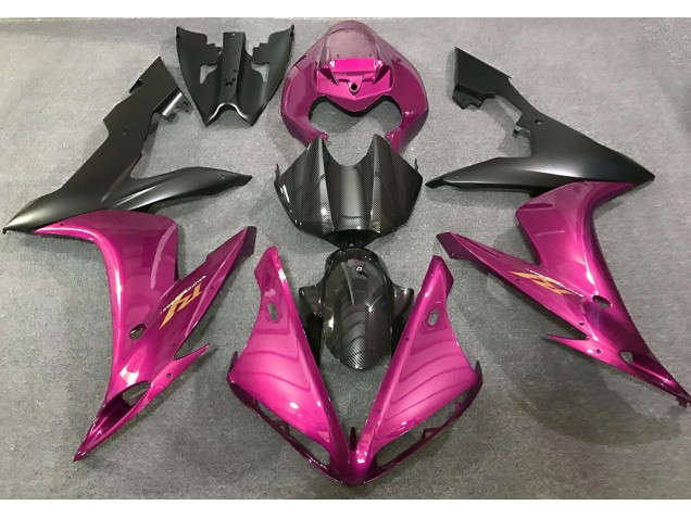 2004-2006 Hot Pink and Carbon Fiber Style R1 Fairings 2004-2006 Hot Pink and Carbon Fiber Style R1 Fairings
