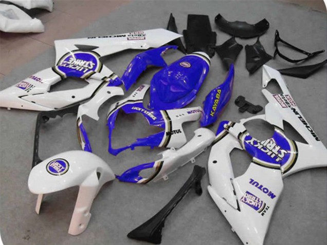 2005-2006 Blue Lucky Strike GSXR 1000 Fairings 2005-2006 Blue Lucky Strike GSXR 1000 Fairings