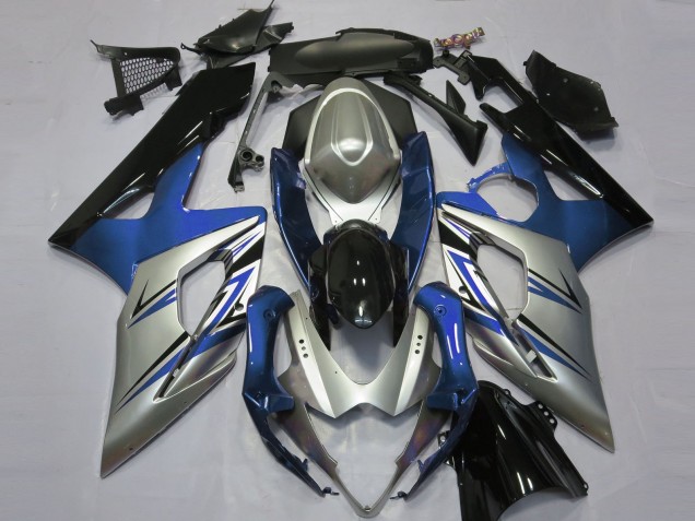 2005-2006 Blue Silver and Black GSXR 1000 Fairings
