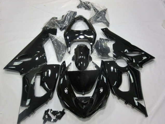2005-2006 Gloss Black ZX6R Fairings 2005-2006 Gloss Black ZX6R Fairings