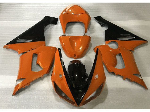 2005-2006 Gloss Orange & Black ZX6R Fairings 2005-2006 Gloss Orange & Black ZX6R Fairings